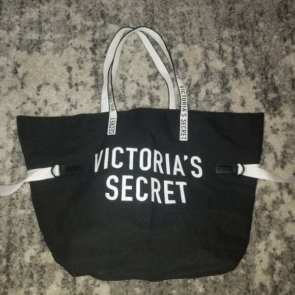 Victoria Secret White And Black Tote Like New! - Picture 9 of 11